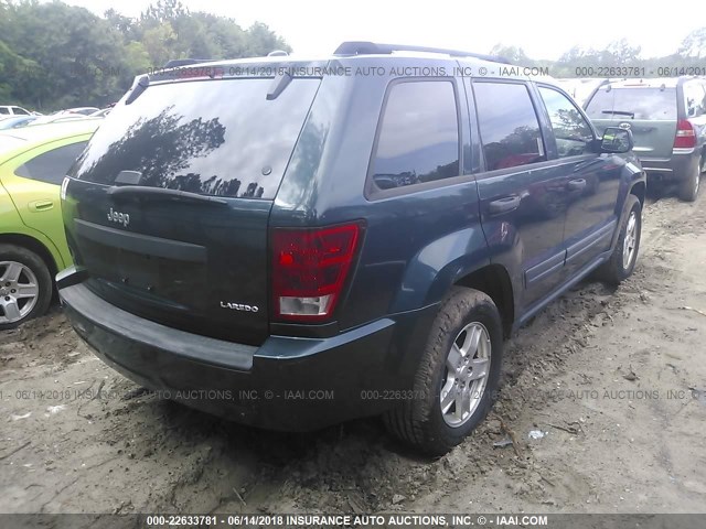 1J4GS48KX5C600644 - 2005 JEEP GRAND CHEROKEE LAREDO/COLUMBIA/FREEDOM 绿色 照片 4
