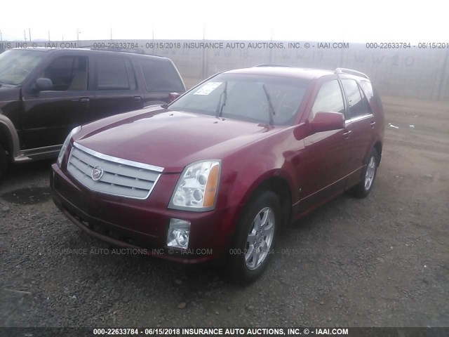 1GYEE437180150857 - 2008 CADILLAC SRX RED photo 2