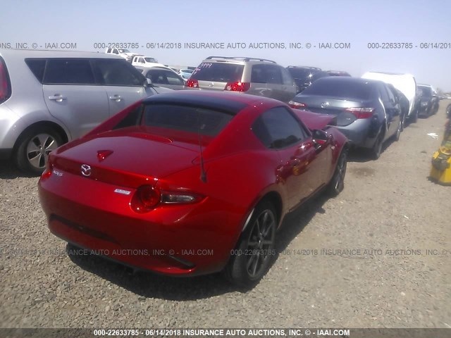 JM1NDAM79H0107535 - 2017 MAZDA MX-5 MIATA GRAND TOURING RED photo 4