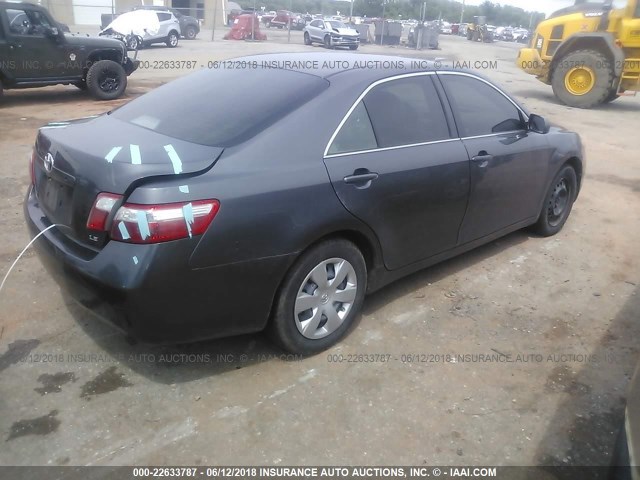4T1BE46KX8U772449 - 2008 TOYOTA CAMRY CE/LE/XLE/SE GRAY photo 4