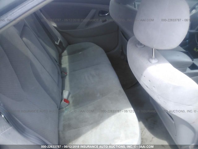 4T1BE46KX8U772449 - 2008 TOYOTA CAMRY CE/LE/XLE/SE GRAY photo 8