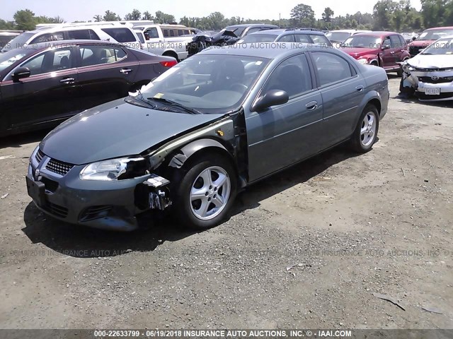 1B3EL46R56N267822 - 2006 DODGE STRATUS SXT TEAL photo 2