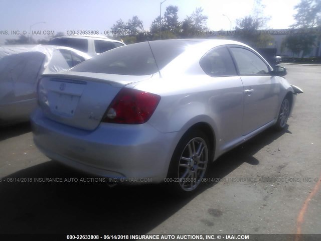 JTKDE177960090052 - 2006 TOYOTA SCION TC 银色 照片 4