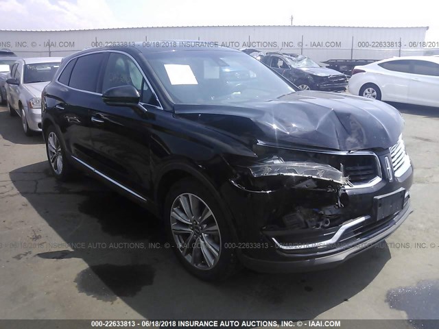 2LMPJ8LP1HBL28802 - 2017 LINCOLN MKX RESERVE أسود صورة 1