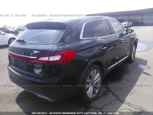 2LMPJ8LP1HBL28802 - 2017 LINCOLN MKX RESERVE أسود صورة 4