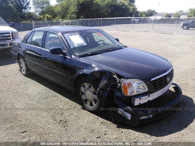 1G6KF54911U226414 - 2001 CADILLAC DEVILLE DTS BLACK photo 1