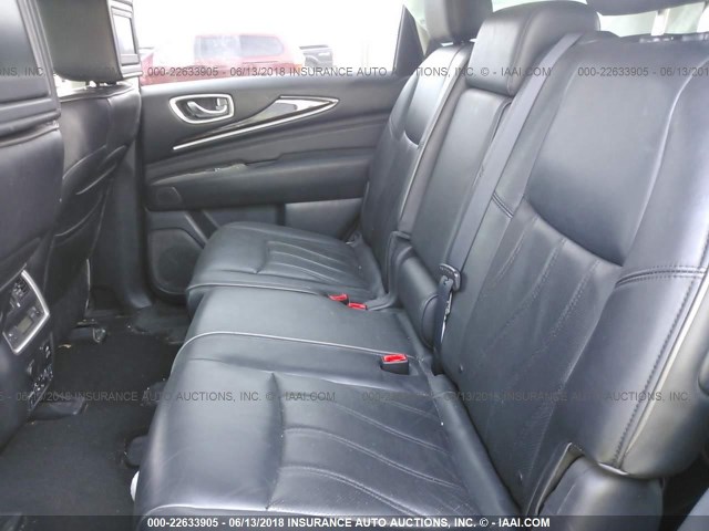 5N1AL0MM3DC313813 - 2013 INFINITI JX35 GRAY photo 8