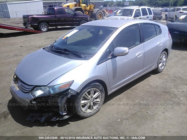 JHMZE2H73AS000486 - 2010 HONDA INSIGHT EX SILVER photo 2