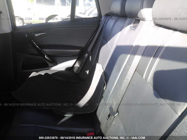 WBXPC93477WF01490 - 2007 BMW X3 3.0SI GRAY photo 8