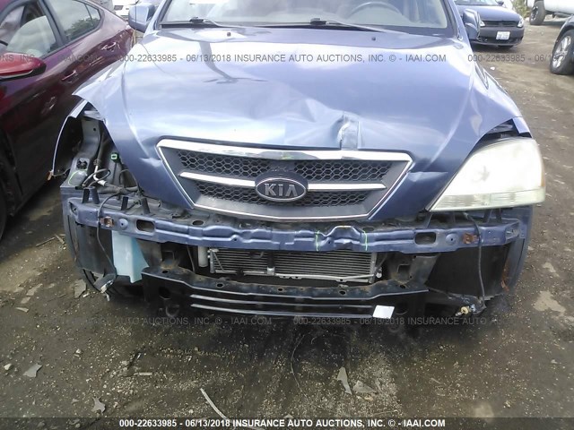 KNDJD733145296212 - 2004 KIA SORENTO EX/LX BLUE photo 6