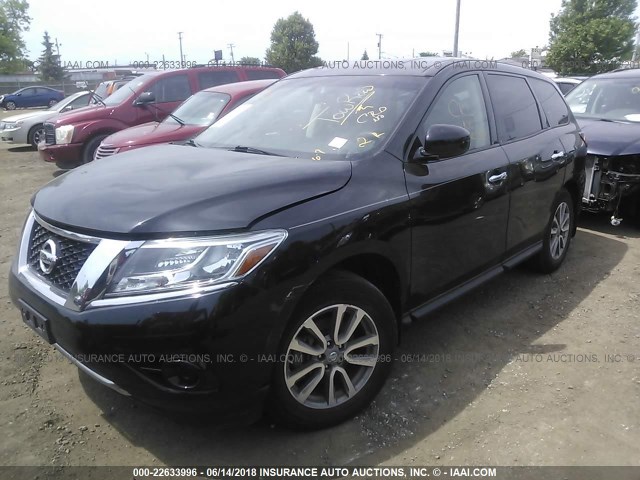 5N1AR2MN0EC699661 - 2014 NISSAN PATHFINDER S/SV/SL/PLATINUM BLACK photo 2