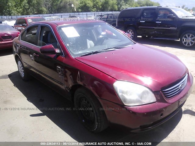 KNAGE123365057038 - 2006 KIA OPTIMA LX/EX RED photo 1