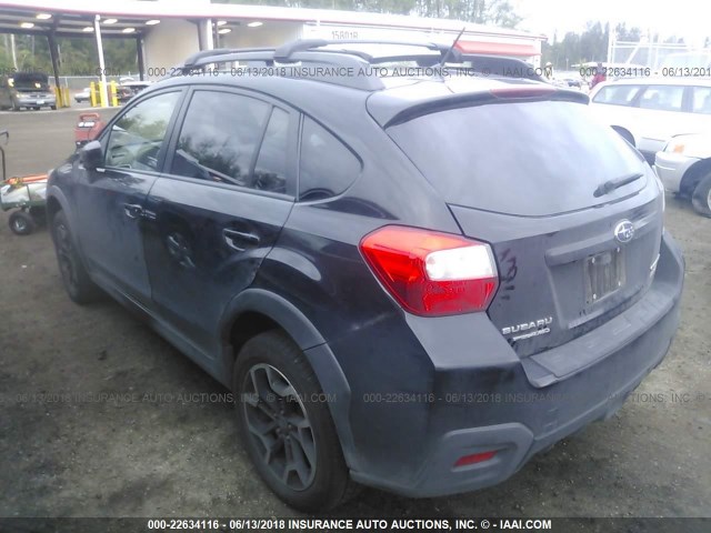 JF2GPABC9GH231919 - 2016 SUBARU CROSSTREK PREMIUM BLACK photo 3