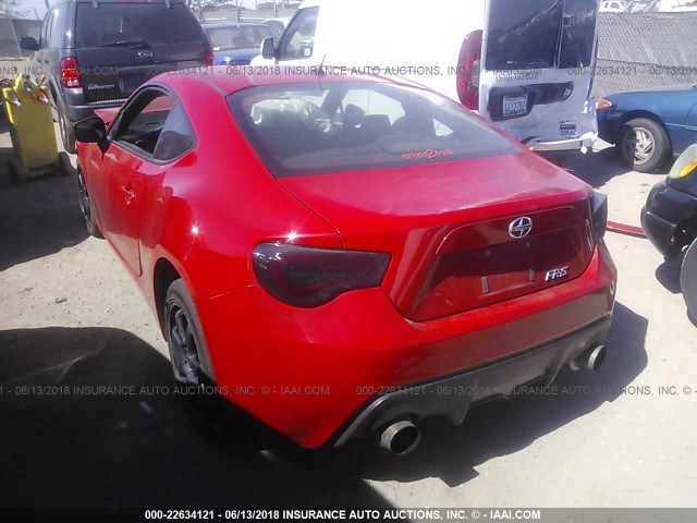 JF1ZNAA15D2702014 - 2013 TOYOTA SCION FR-S RED photo 3