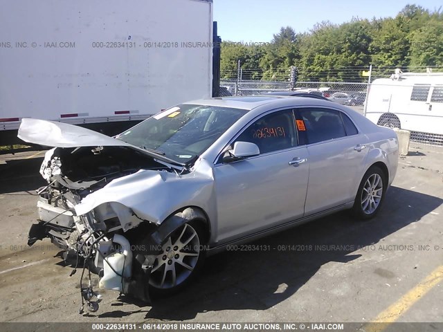 1G1ZG5E74CF128550 - 2012 CHEVROLET MALIBU LTZ 银色 照片 2