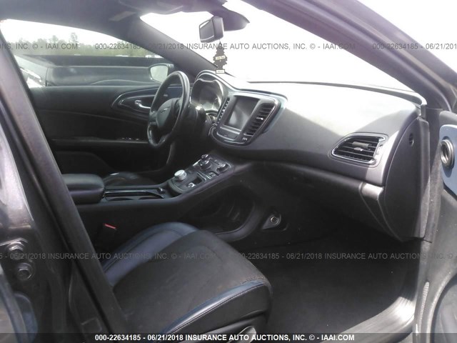 1C3CCCBB7FN529465 - 2015 CHRYSLER 200 GRAY photo 5