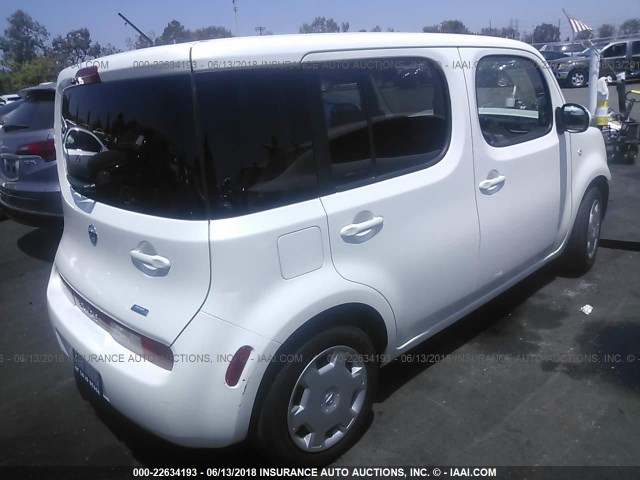 JN8AZ2KR9ET350822 - 2014 NISSAN CUBE S/SL WHITE photo 4