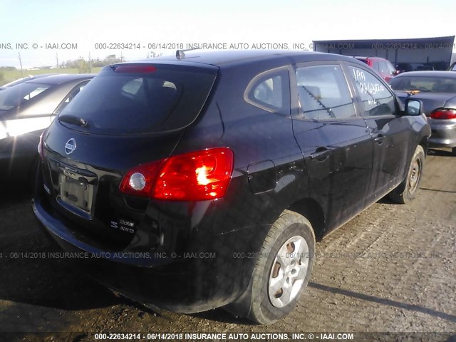 JN8AS58V29W448301 - 2009 NISSAN ROGUE S/SL BLACK photo 4