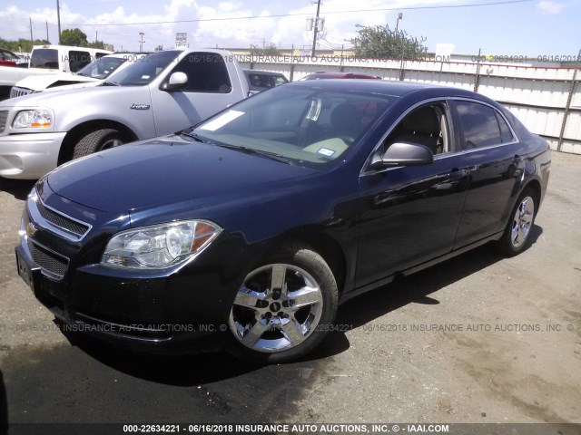 1G1ZA5EUXBF161199 - 2011 CHEVROLET MALIBU LS BLUE photo 2