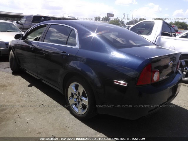 1G1ZA5EUXBF161199 - 2011 CHEVROLET MALIBU LS BLUE photo 3