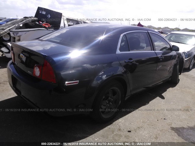1G1ZA5EUXBF161199 - 2011 CHEVROLET MALIBU LS BLUE photo 4