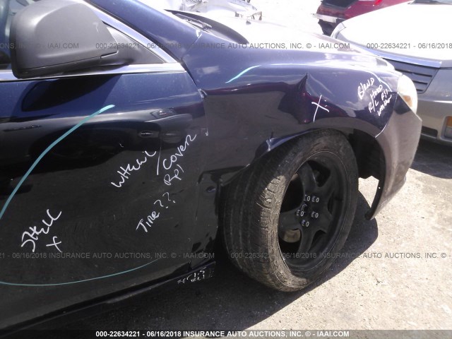 1G1ZA5EUXBF161199 - 2011 CHEVROLET MALIBU LS BLUE photo 6