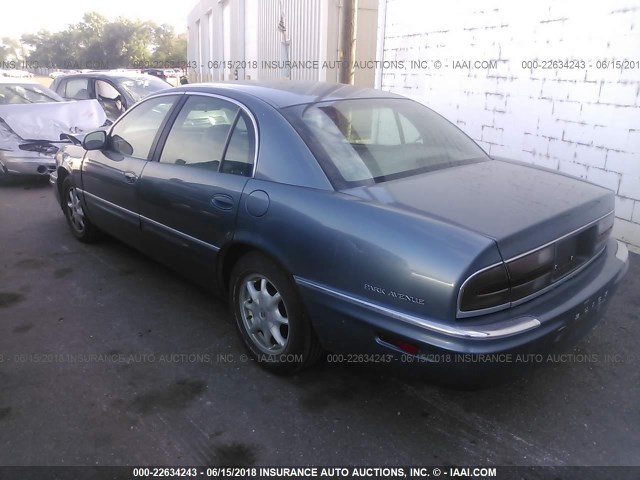 1G4CW54K024232870 - 2002 BUICK PARK AVENUE  BLUE photo 3