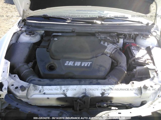 1G1ZK577894253258 - 2009 CHEVROLET MALIBU LTZ 白色 照片 10