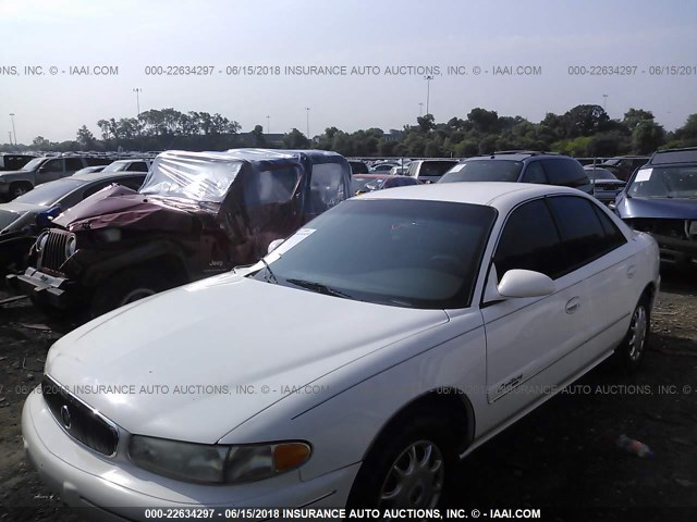 2G4WS52J021166836 - 2002 BUICK CENTURY CUSTOM WHITE photo 2