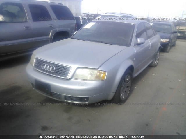 WAUZL54BXYN037334 - 2000 AUDI A6 4.2 QUATTRO SILVER photo 2