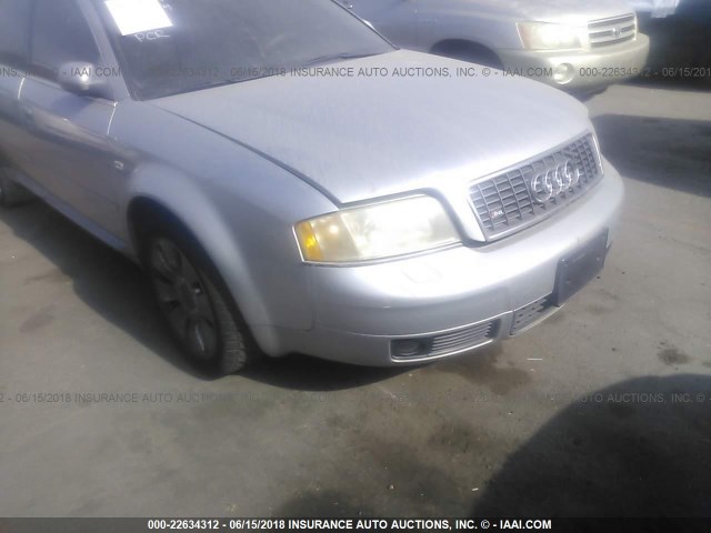 WAUZL54BXYN037334 - 2000 AUDI A6 4.2 QUATTRO SILVER photo 6