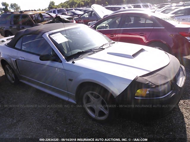 1FAFP45XX1F141214 - 2001 FORD MUSTANG GT SILVER photo 1
