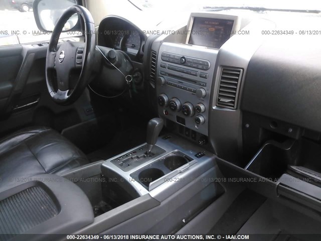 5N1AA08A25N713843 - 2005 NISSAN ARMADA SE/LE SILVER photo 5