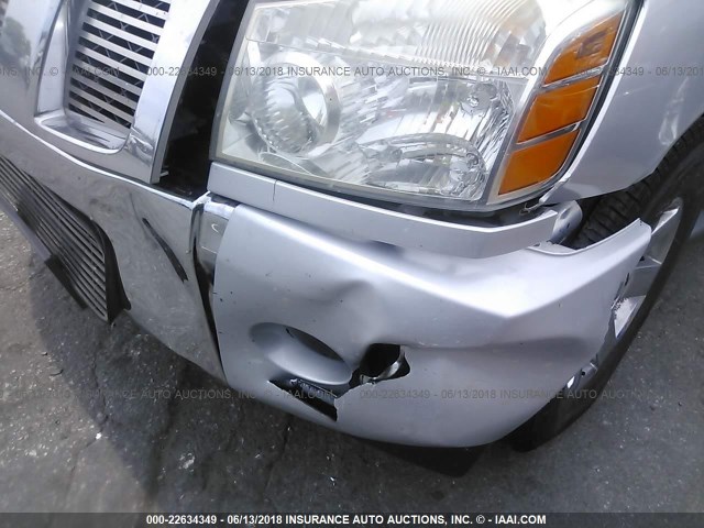 5N1AA08A25N713843 - 2005 NISSAN ARMADA SE/LE SILVER photo 6