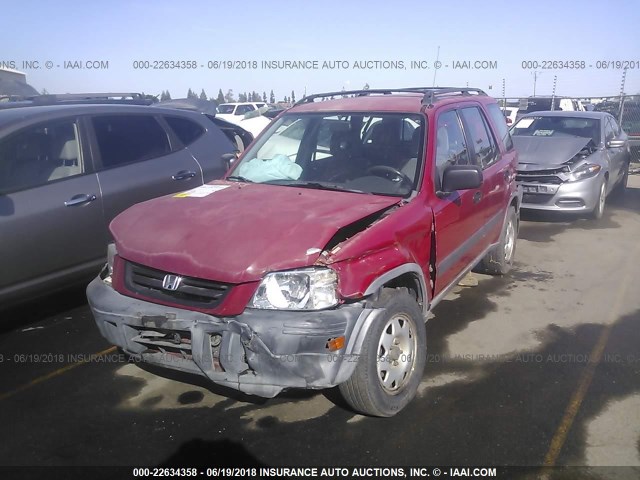 JHLRD184XVC000508 - 1997 HONDA CR-V LX RED photo 2