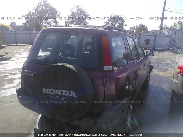 JHLRD184XVC000508 - 1997 HONDA CR-V LX RED photo 4