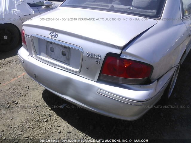 KMHWF25H35A150006 - 2005 HYUNDAI SONATA GL SILVER photo 6