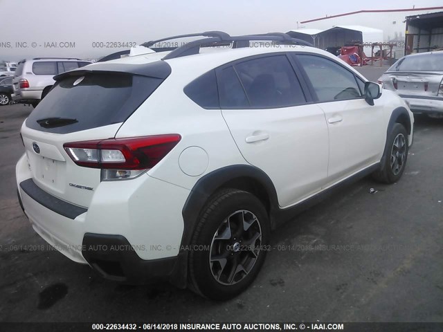 JF2GTABC8J9226109 - 2018 SUBARU CROSSTREK PREMIUM თეთრი ფოტო 4