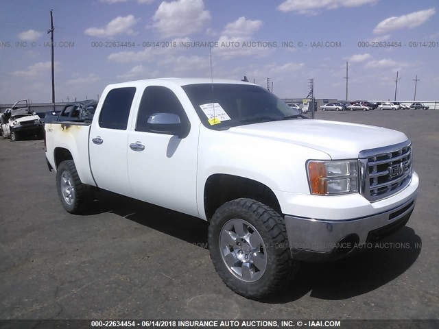 3GTEK23329G276609 - 2009 GMC SIERRA K1500 SLE WHITE photo 1