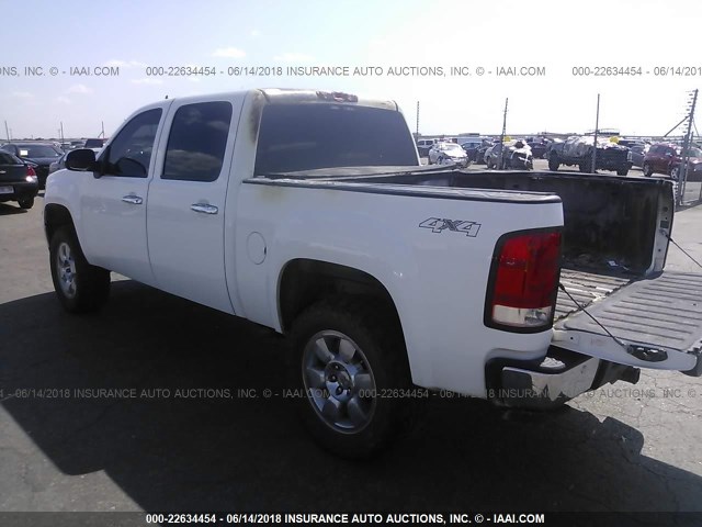 3GTEK23329G276609 - 2009 GMC SIERRA K1500 SLE WHITE photo 3