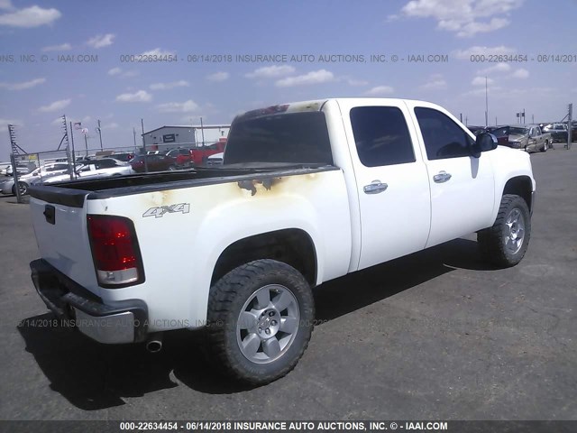 3GTEK23329G276609 - 2009 GMC SIERRA K1500 SLE WHITE photo 4