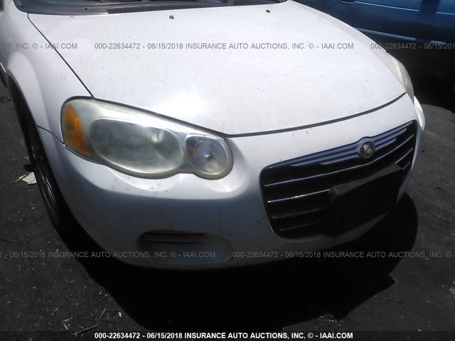 1C3EL46X24N328154 - 2004 CHRYSLER SEBRING LX WHITE photo 6