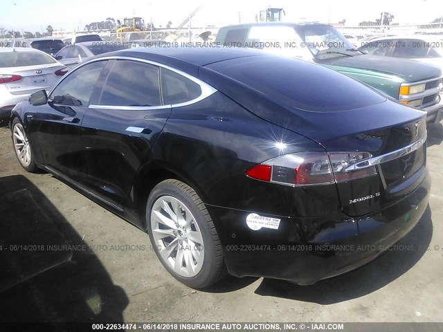 5YJSA1E19GF176473 - 2016 TESLA MODEL S Սև լուսանկար 3