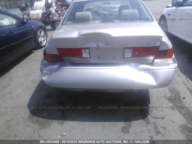 4T1BG22K7YU649857 - 2000 TOYOTA CAMRY CE/LE/XLE 金色 照片 6