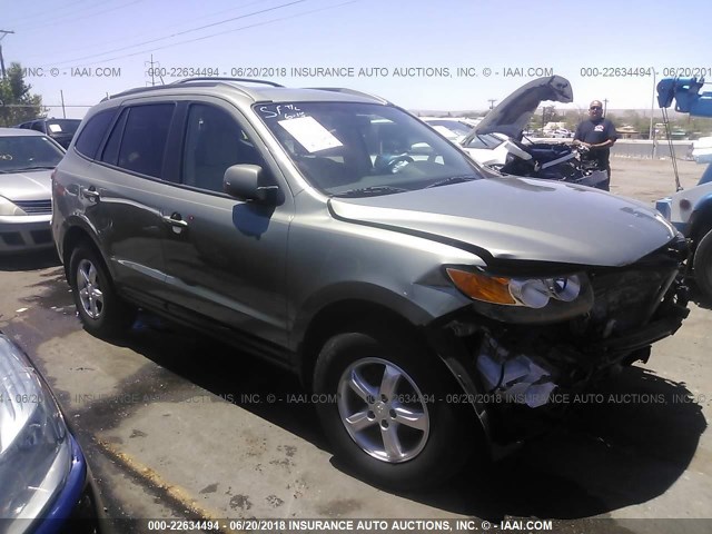 5NMSG13D47H101531 - 2007 HYUNDAI SANTA FE GLS GREEN photo 1