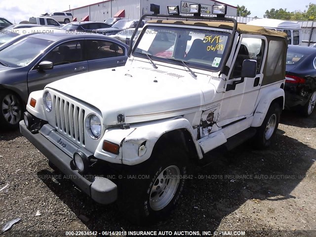 1J4FY49S5VP506317 - 1997 JEEP WRANGLER / TJ SAHARA WHITE photo 2