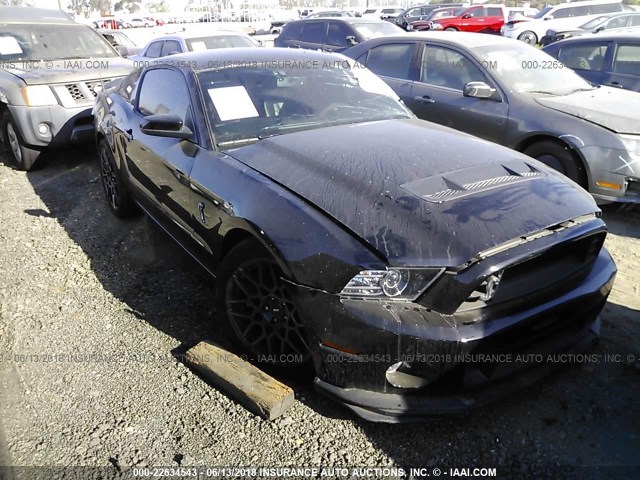 1ZVBP8JZ3E5264207 - 2014 FORD MUSTANG SHELBY GT500 BLACK photo 1