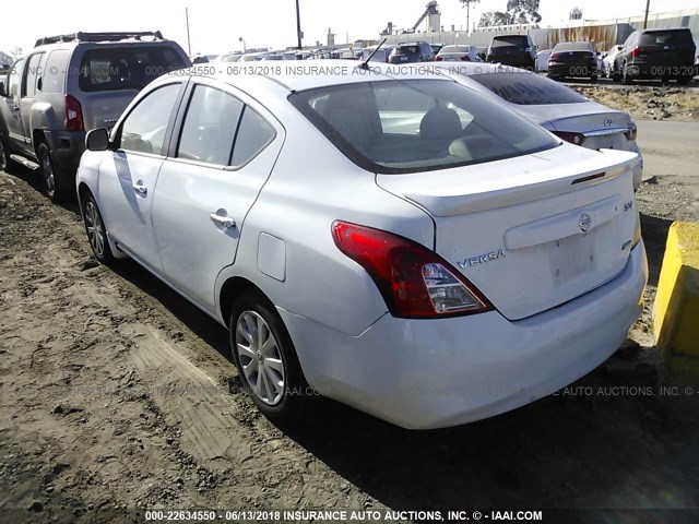 3N1CN7AP5CL847755 - 2012 NISSAN VERSA S/SV/SL WHITE photo 3