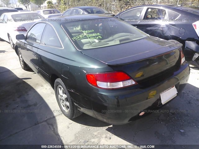 2T1CG22P1YC320265 - 2000 TOYOTA CAMRY SOLARA SE GREEN photo 3