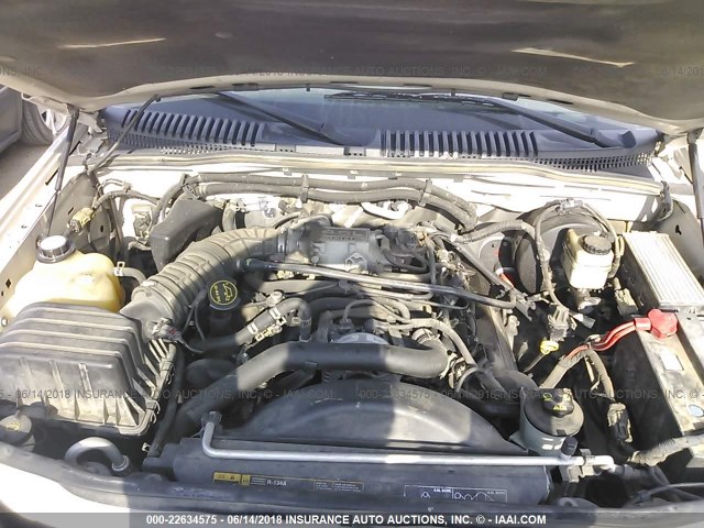 1FMDU75W65ZA29075 - 2005 FORD EXPLORER LIMITED 白色 照片 10